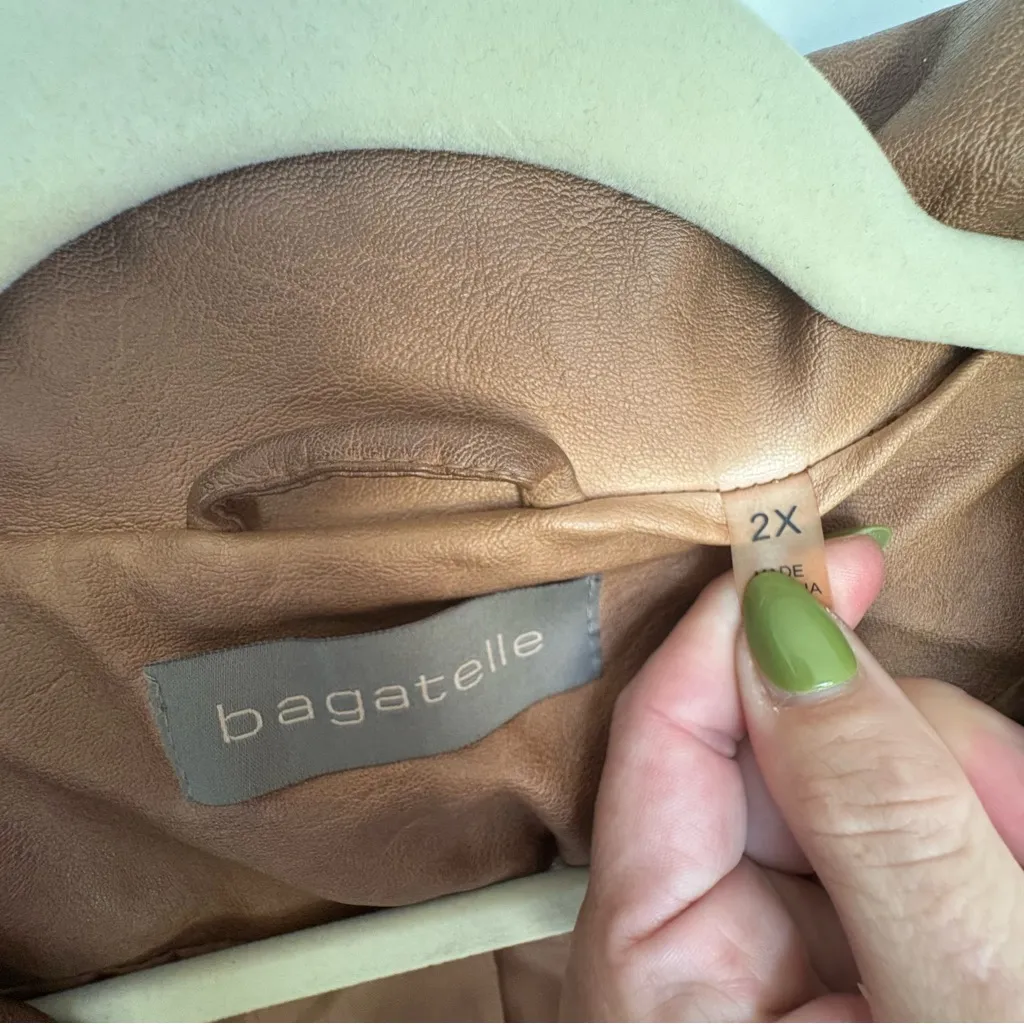 Bagatelle Tan Leather Jacket - Image 4