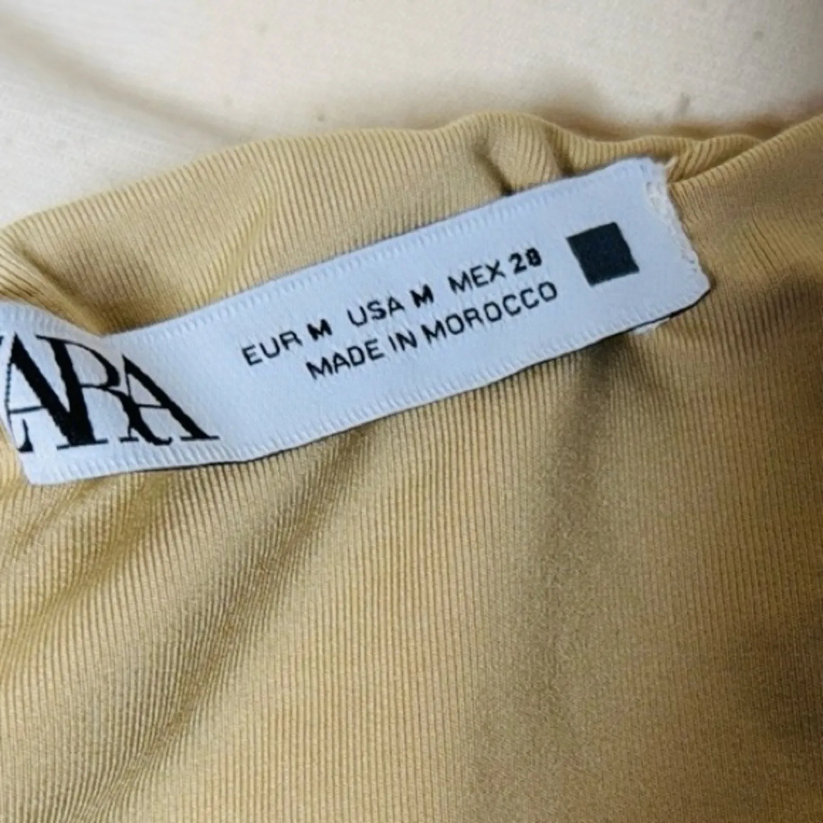 Zara Blue and Green Striped Wrap Skirt - Image 4