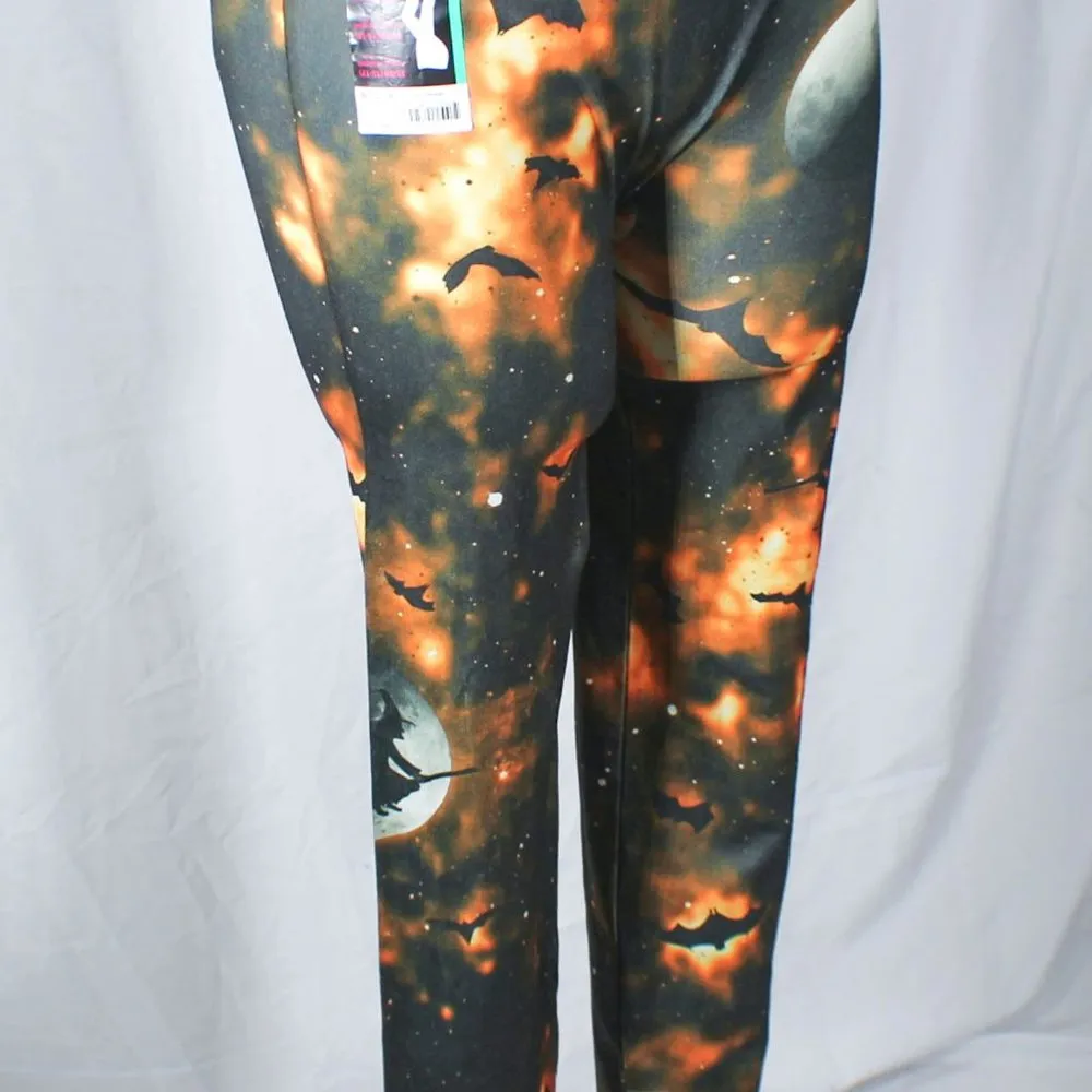 NWT Halloween Horror Witch Celestial Leggings Edgy Goth Comfortable XL - Image 5