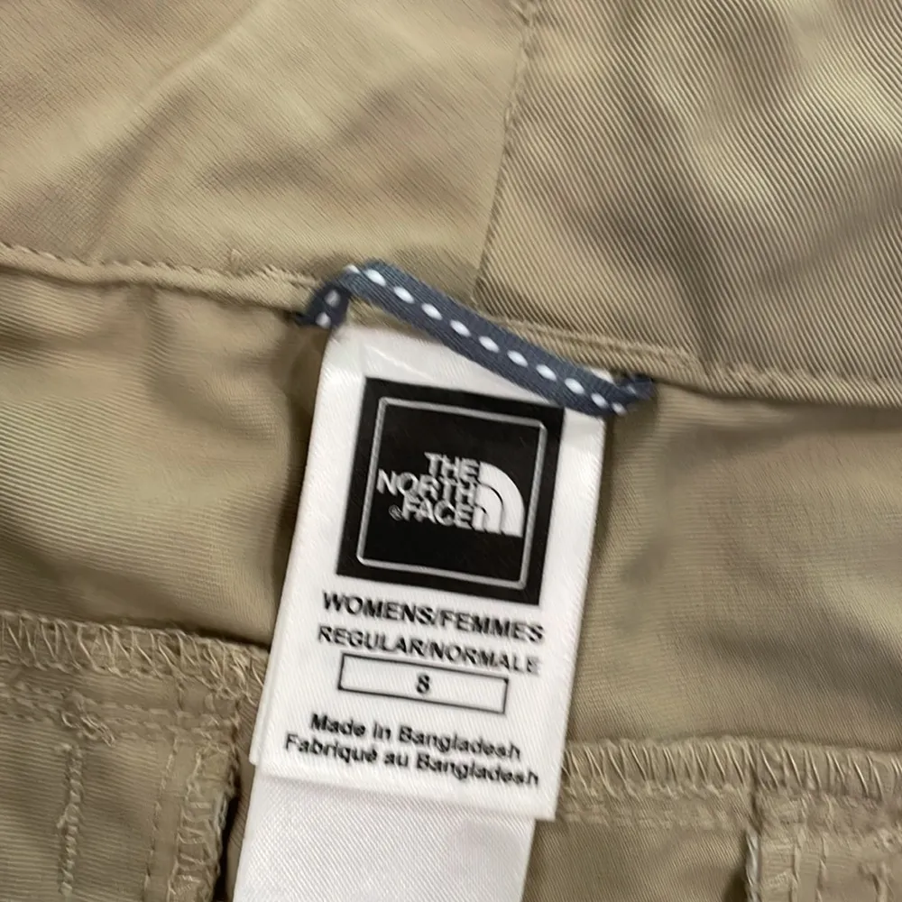 The North Face Womens Beige Tan Flat Front Convertible Cargo Pants Size 8 - Image 5