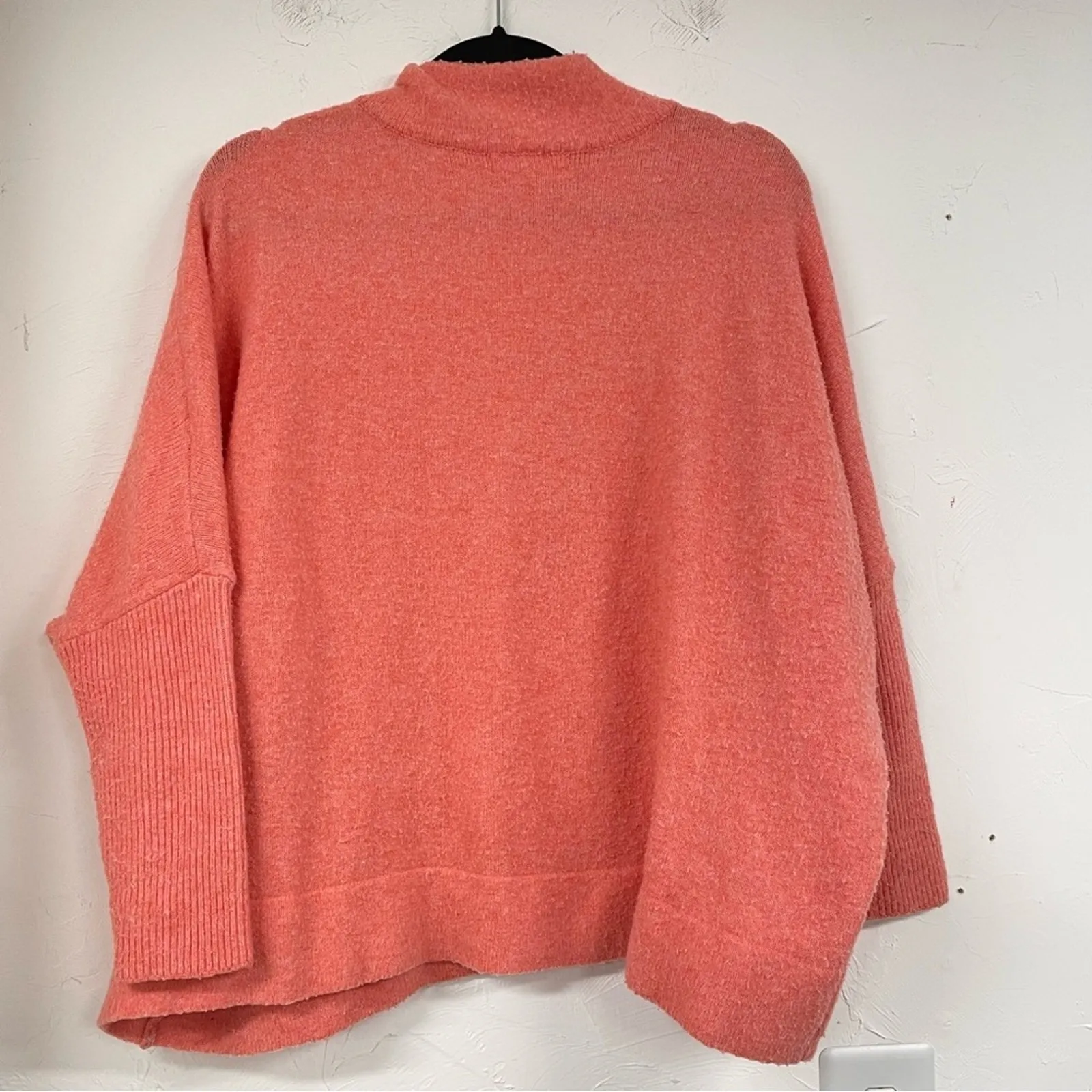 Anthropologie Coral V Neck Pullover Sweater Oversized Nubby Women’s S Fall - Image 6