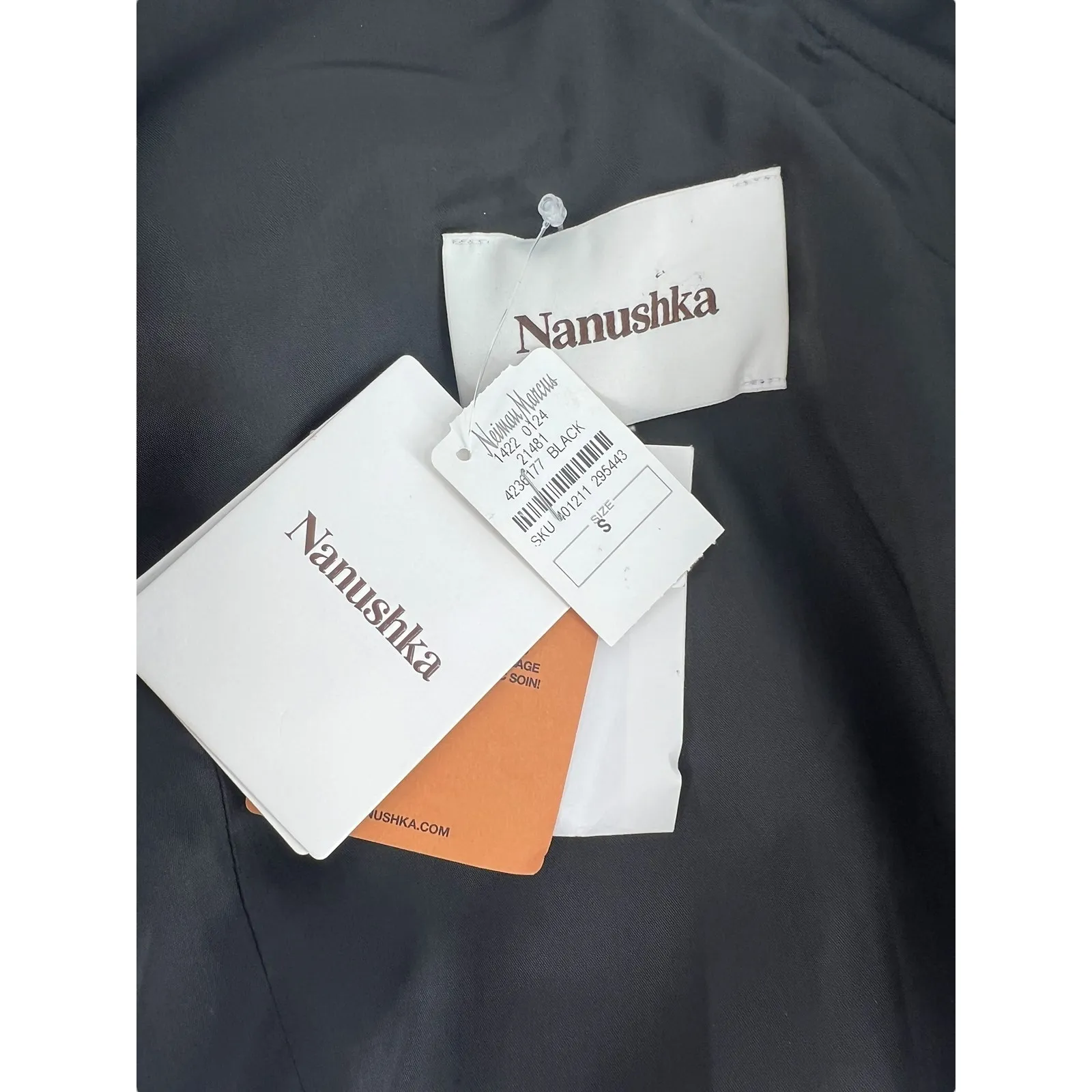 Nanushka Black Weslyn Asymmetric Wrap Maxi Dress w/ Cutout in Boucle - Image 11