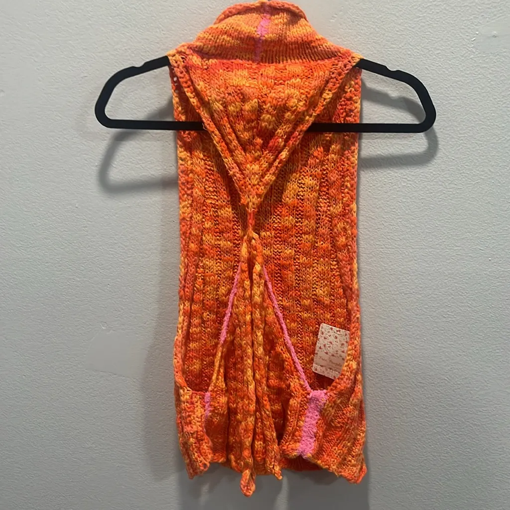 NWT Free people chunky knit open back sweater - Image 6