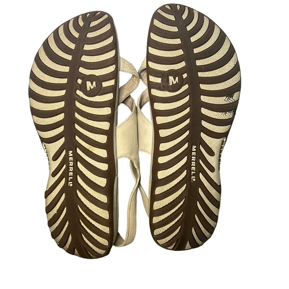 Merrell Steela Bloom Silver Birch Toe Ring Back Strap Sandals 8US/39EUR - Image 9