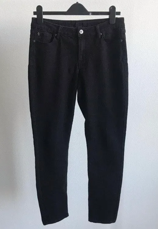 Cache Black Mid Rise Stretch Skinny Jeans - Image 2