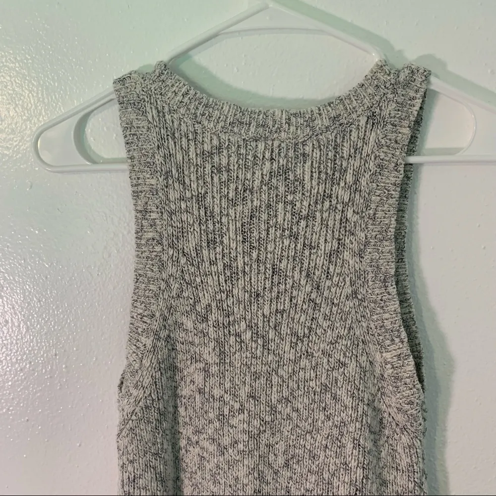 Gap Sleeveless Marl Sweater Navy Blue Light Gray - Image 8