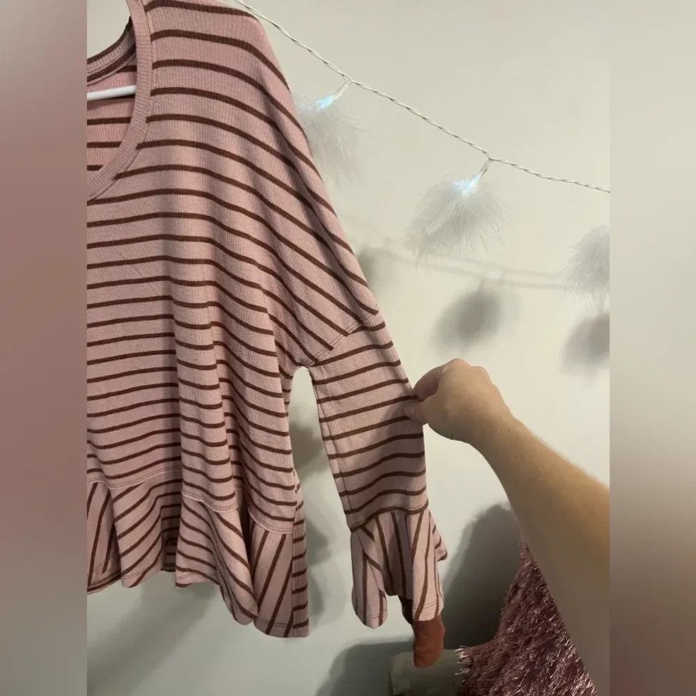 FINAL PRICE Free People We The Free Thermal Ruffled Top - Image 4