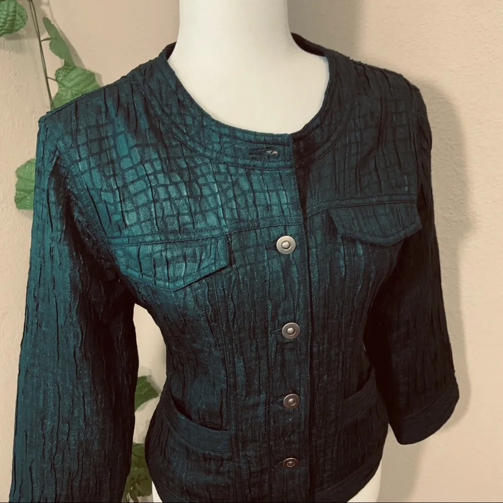 Retro Vintage 1950’s Ruby Rd Green Jacket 🍀 - Image 4