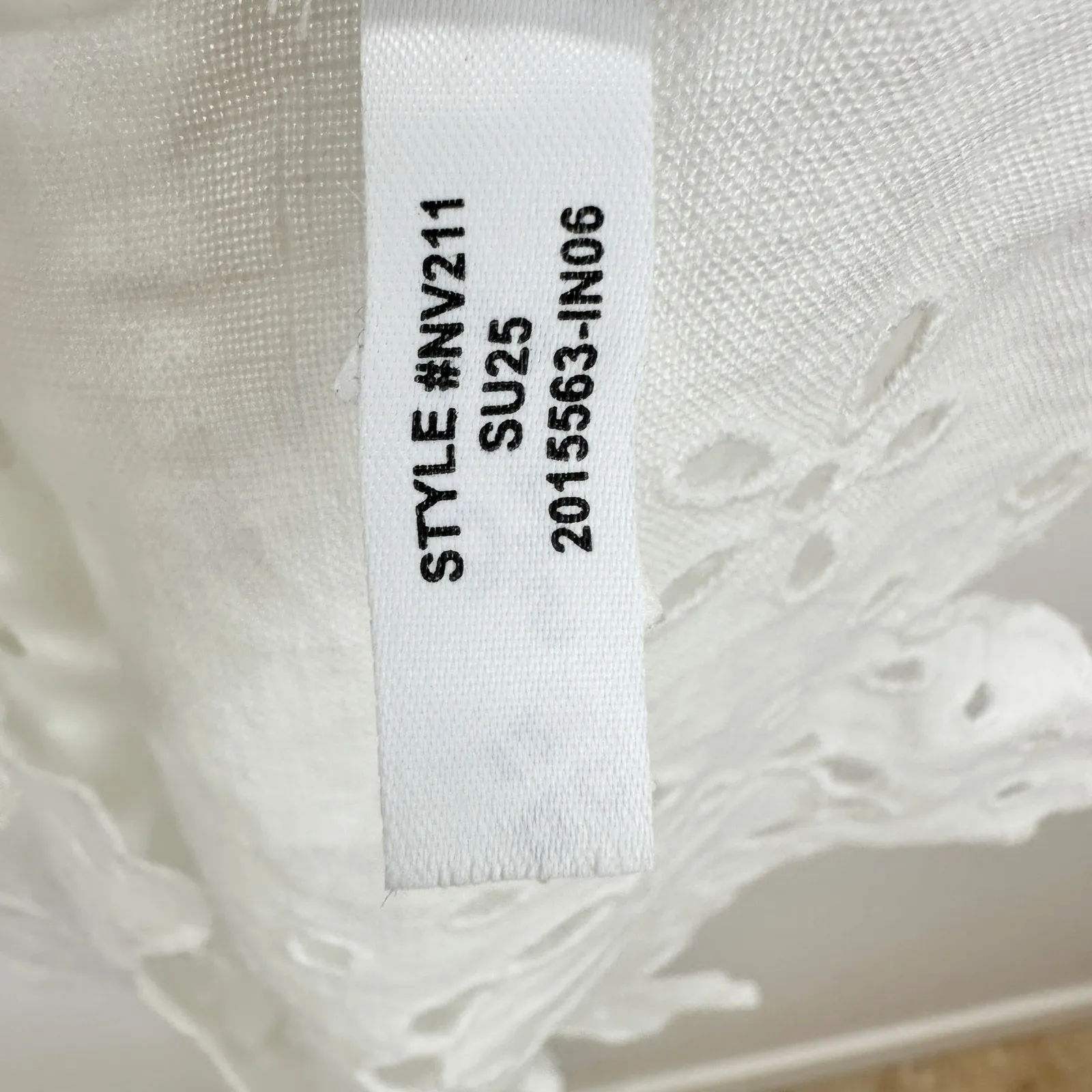 Madewell Eyelet Embroidered Maxi Skirt Linen Salt White Resort Boho US 0 NWT - Image 10