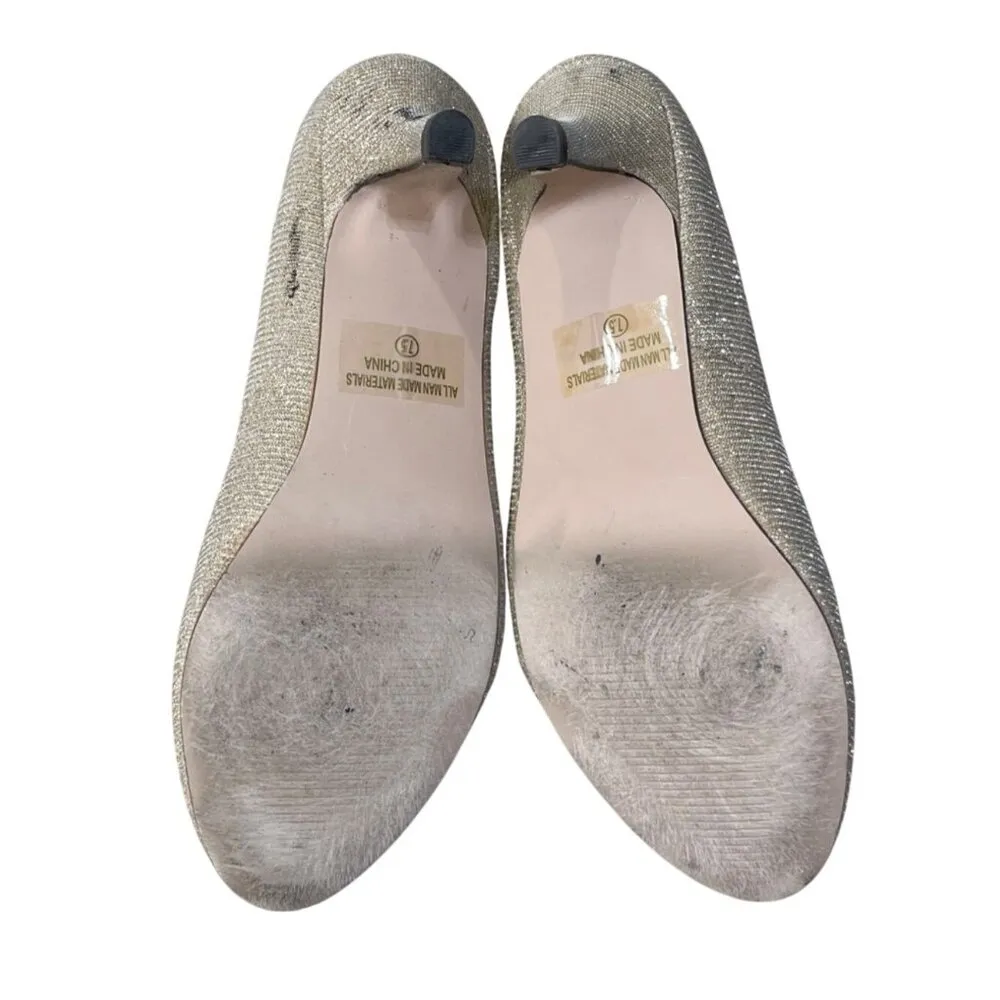 Chase + Chloe Kona Women's Round Toe Heel Mary Jane Pump Size 7.5 Gold - Image 10