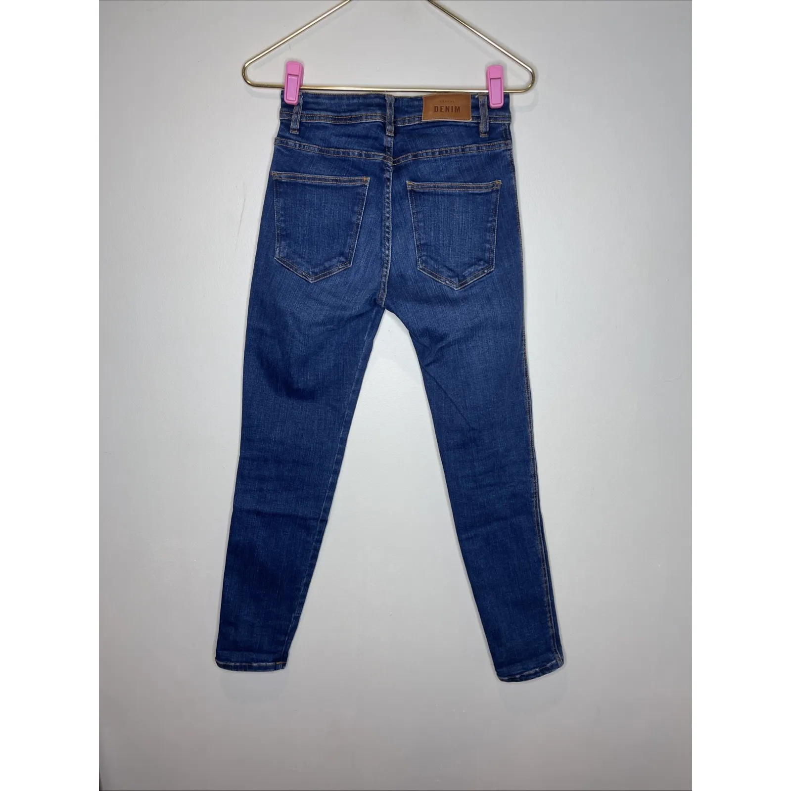 Womens‎ Sezane Denim Dark Wash Skinny Leg Jean Sz 27 - Image 6