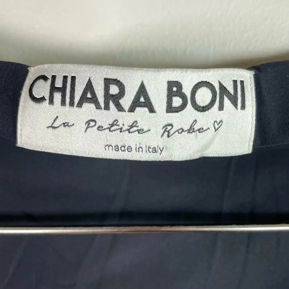 Chiara Boni La Petite Robe Black High Neckline Knee Length Dress - Image 6