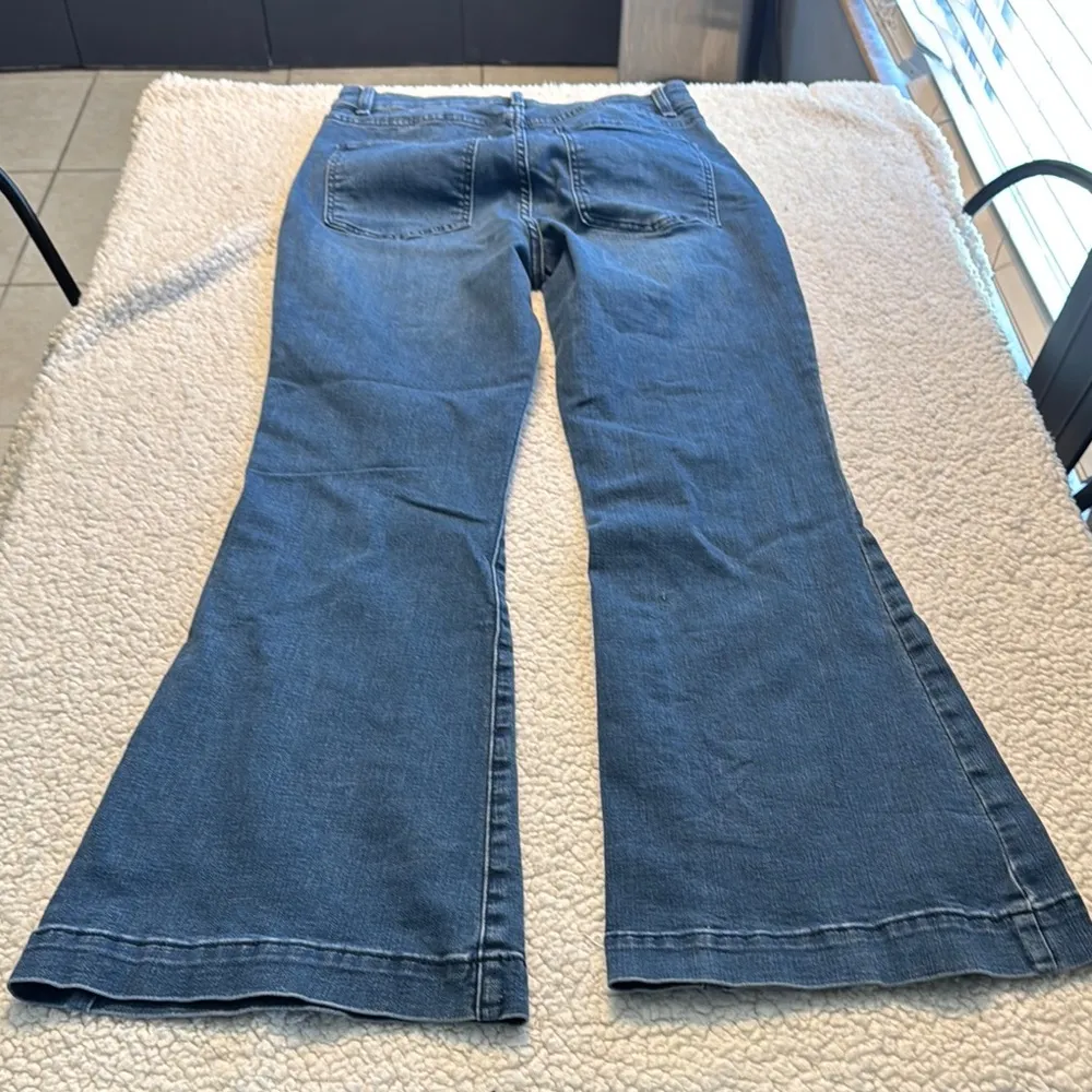 Chelsea & Violet Flare Blue Flare Leg Jeans - Image 6