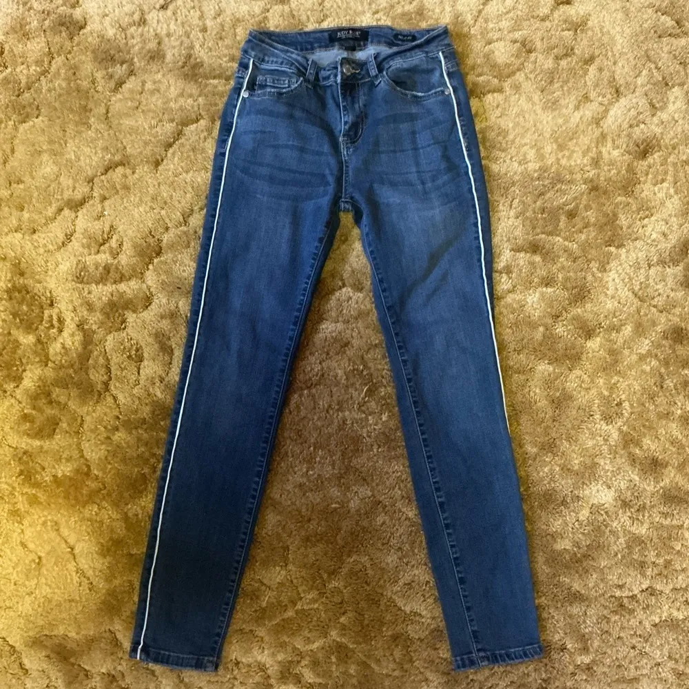 Judy Blue Skinny Jeans Women’s Mid Rise Stretch Denim Dark Wash - Image 10