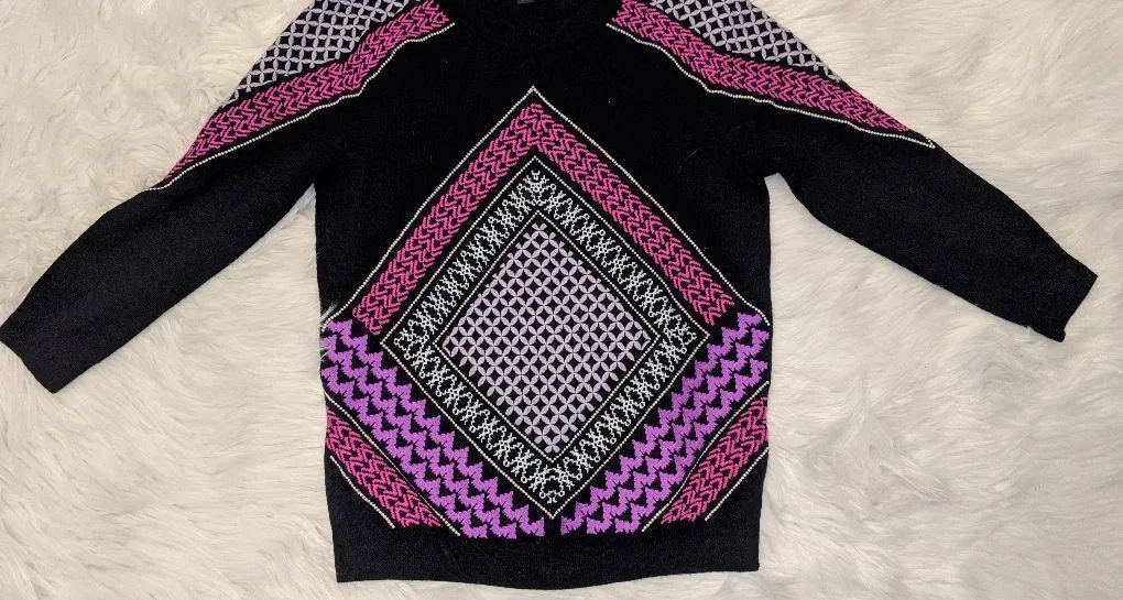 J. Crew Tippi Sweater in Embroidered Tile | XS - Image 3