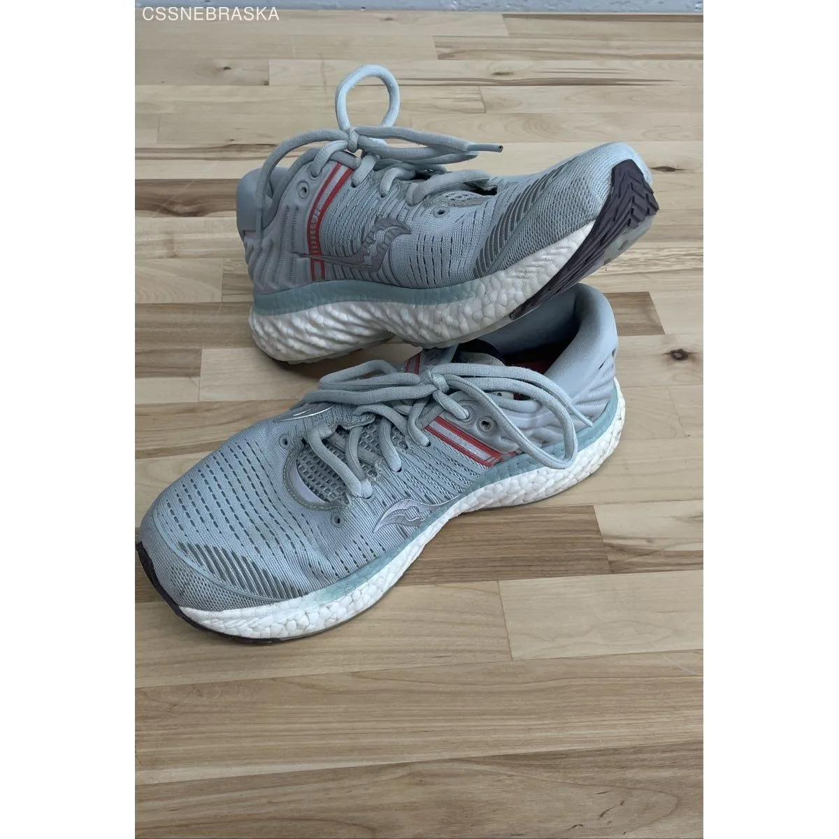 Saucony Womens Triumph 17 Running Shoes Sneakers Blue Orange Athletic - Size 8.5 - Image 12