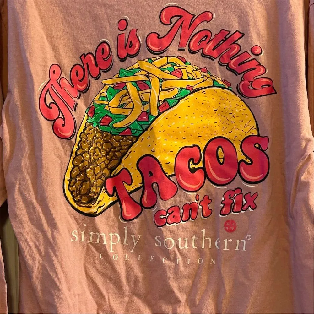 Simply Southern Women's Pink Graphic Long Sleeve T - Image 7