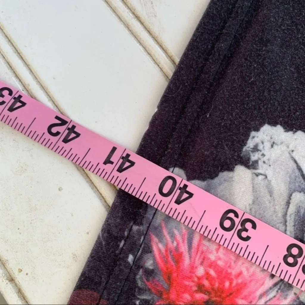 Black Pink Floral Tank Top Dress Women’s M Size M - Image 7