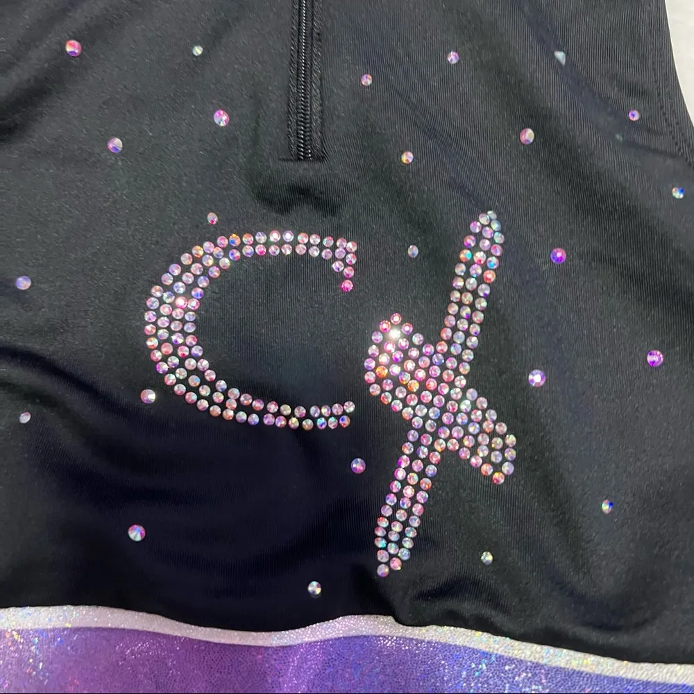 Blue and purple ombré black sports bra Rebel Athletics - Image 4