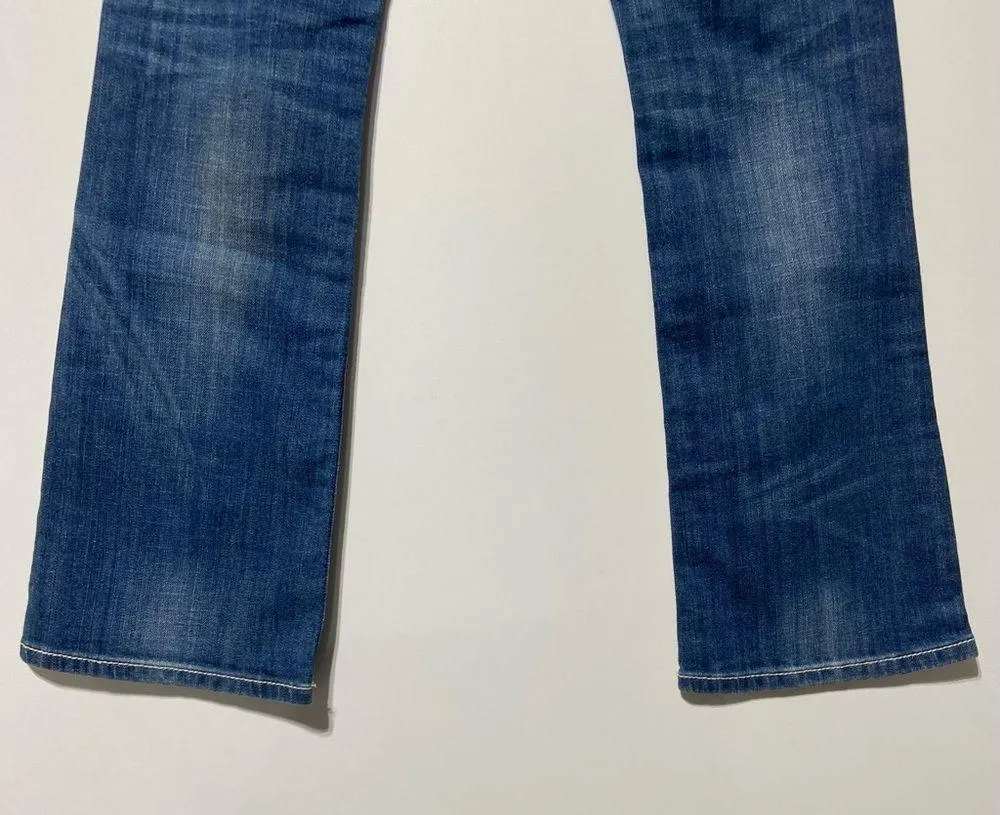 Miss Me Indigo Boot Cut Jeans Bedazzled Bling Gem Size 28 JP6015BR - Image 6