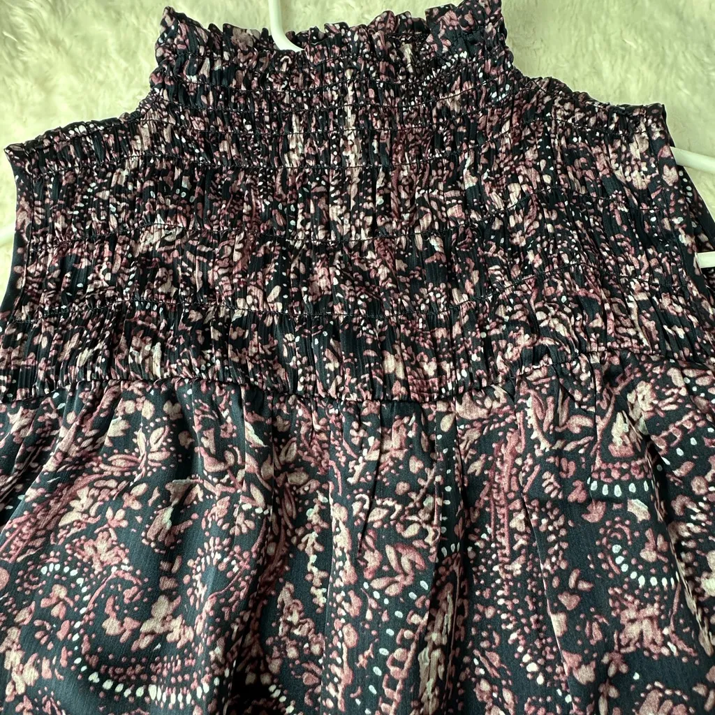 Vince Camuto  Smocked High Neck Dress - Image 7