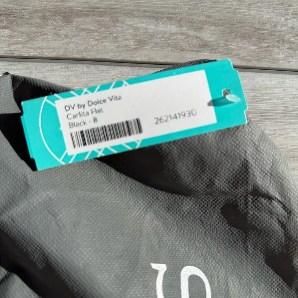 Dolce Vita Carlita Flat Black Size 8 NWT STITCH FIX - Image 7
