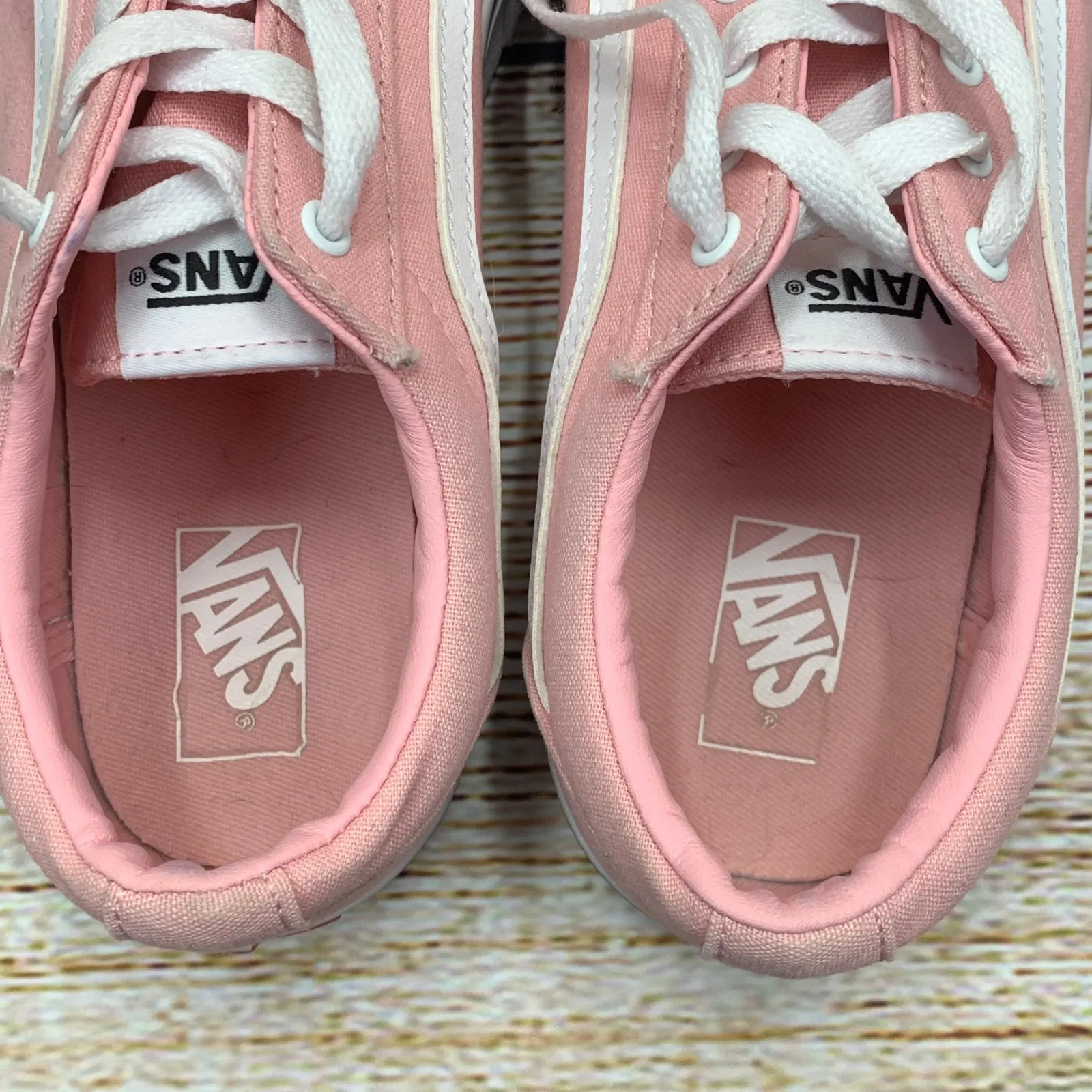 Vans Canvas Sneakers Pink Low Top Casual Shoes [Size‎ Women's US 6] - Image 9