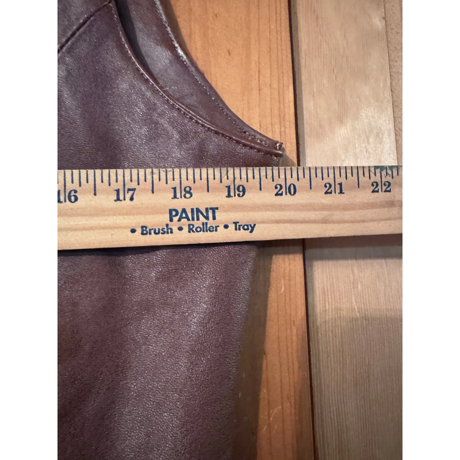 Alcaraz Leather Vest Brown Motorcycle Biker Style Women's XXXL see measurements Size undefined - Image 8