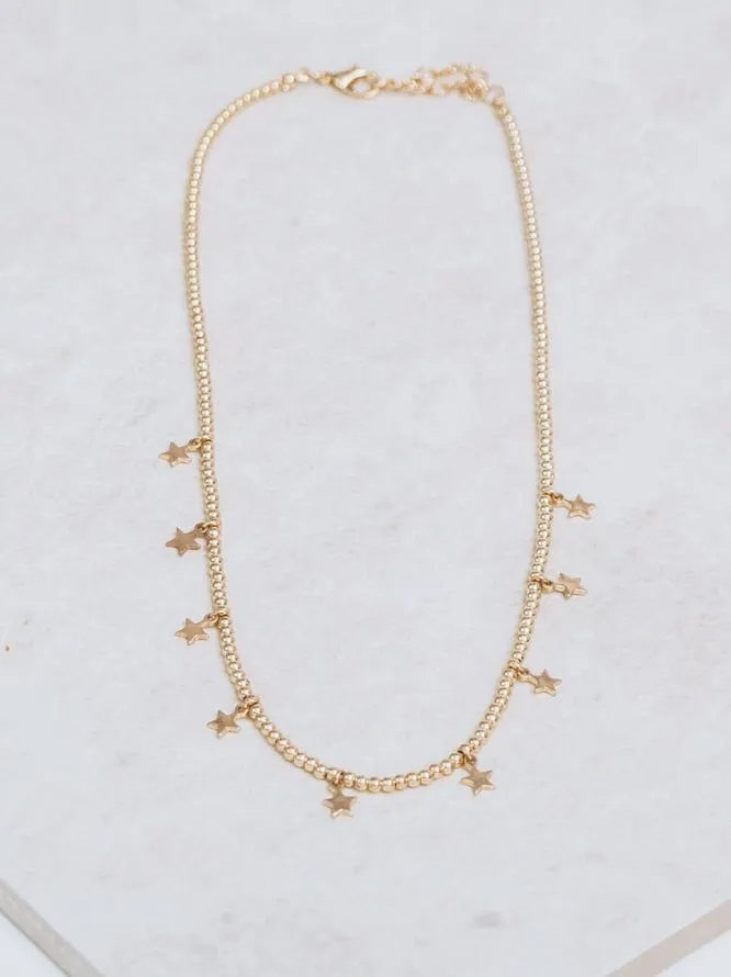 Gold Star Choker Necklace - Image 2
