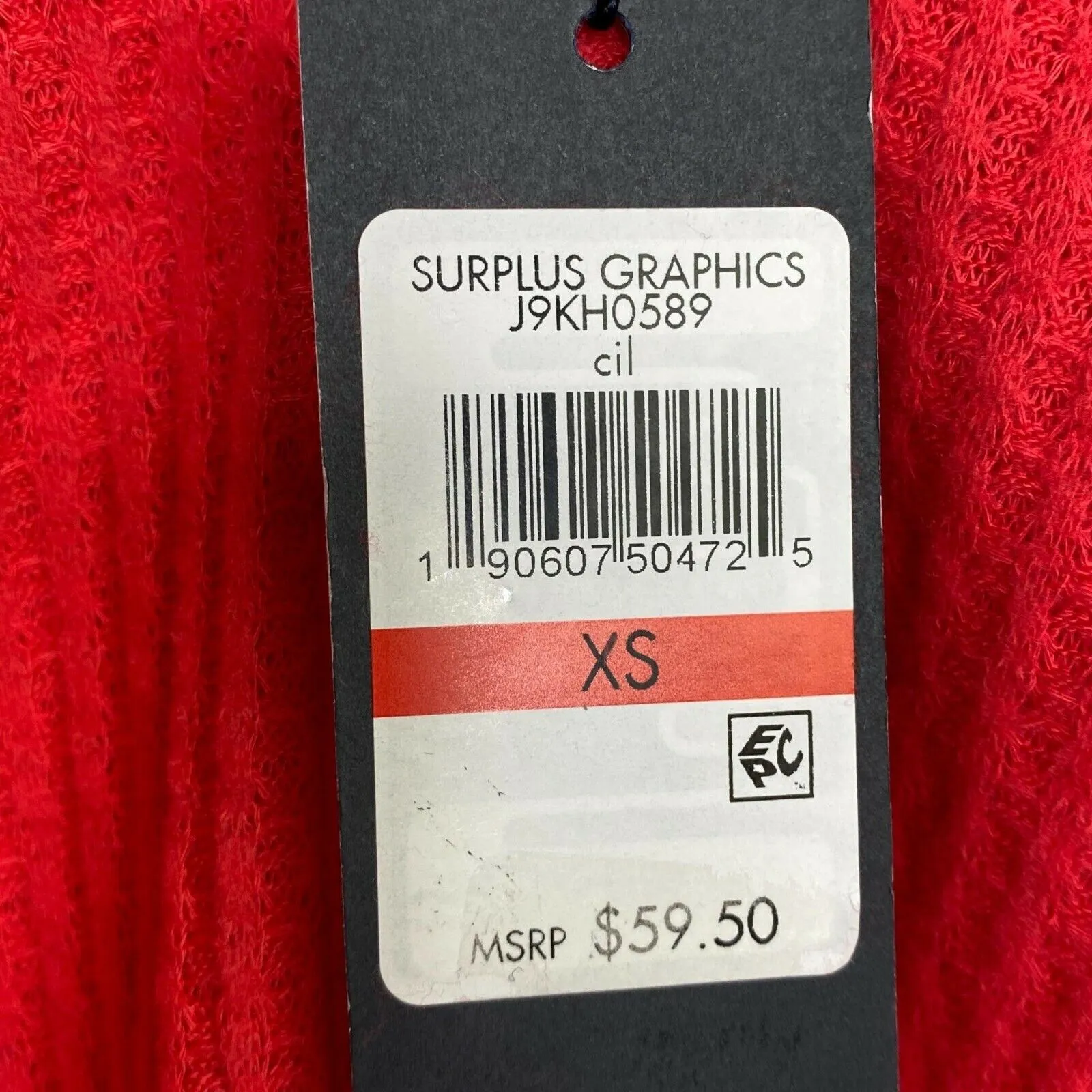 Tommy Hilfiger Red Waffle Knit Button Down Sweater Women's Size Extra Small XS - Image 5