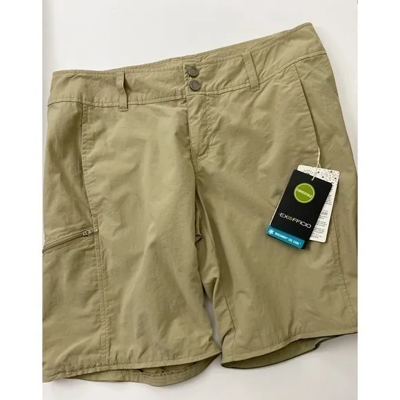 Exofficio • NWT Khaki BugsAway Sol Cool Ampario Shorts Size 8 - Image 8
