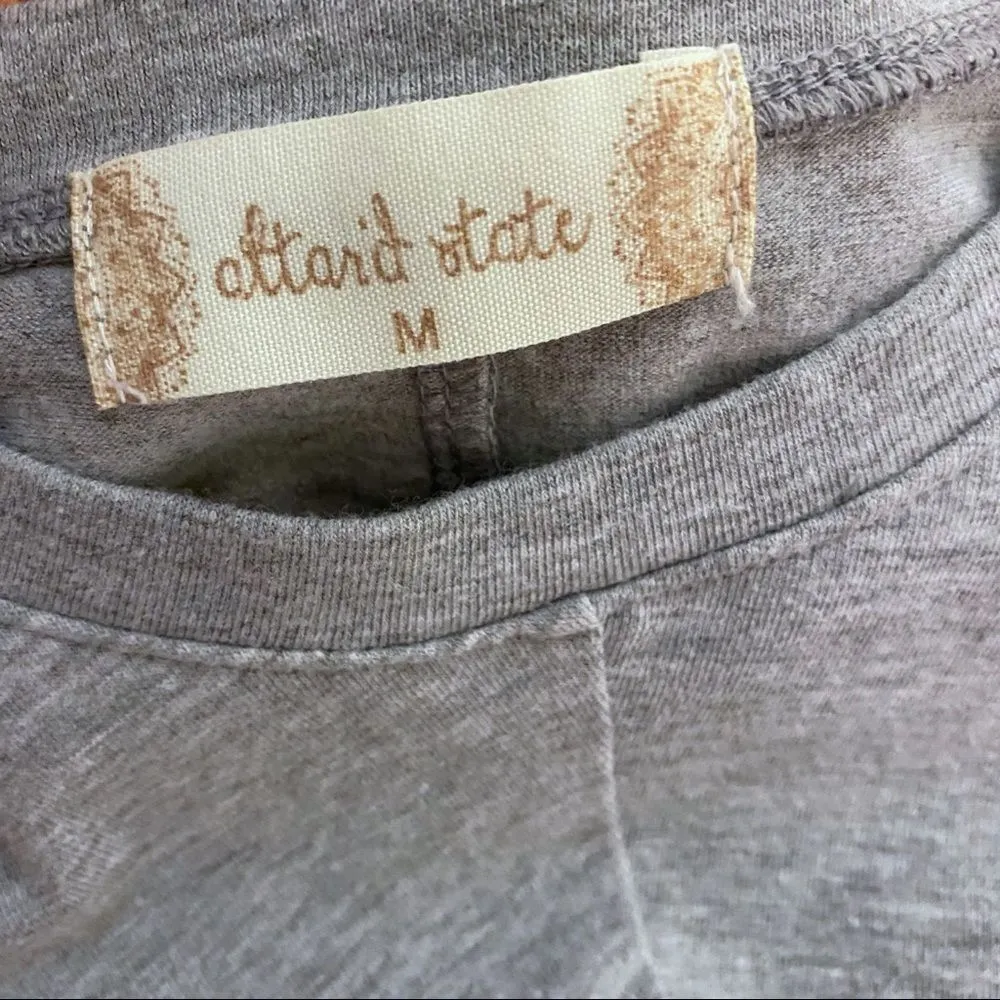 Altar'd State Gray Faux Wrap Dress SZ M - Image 5