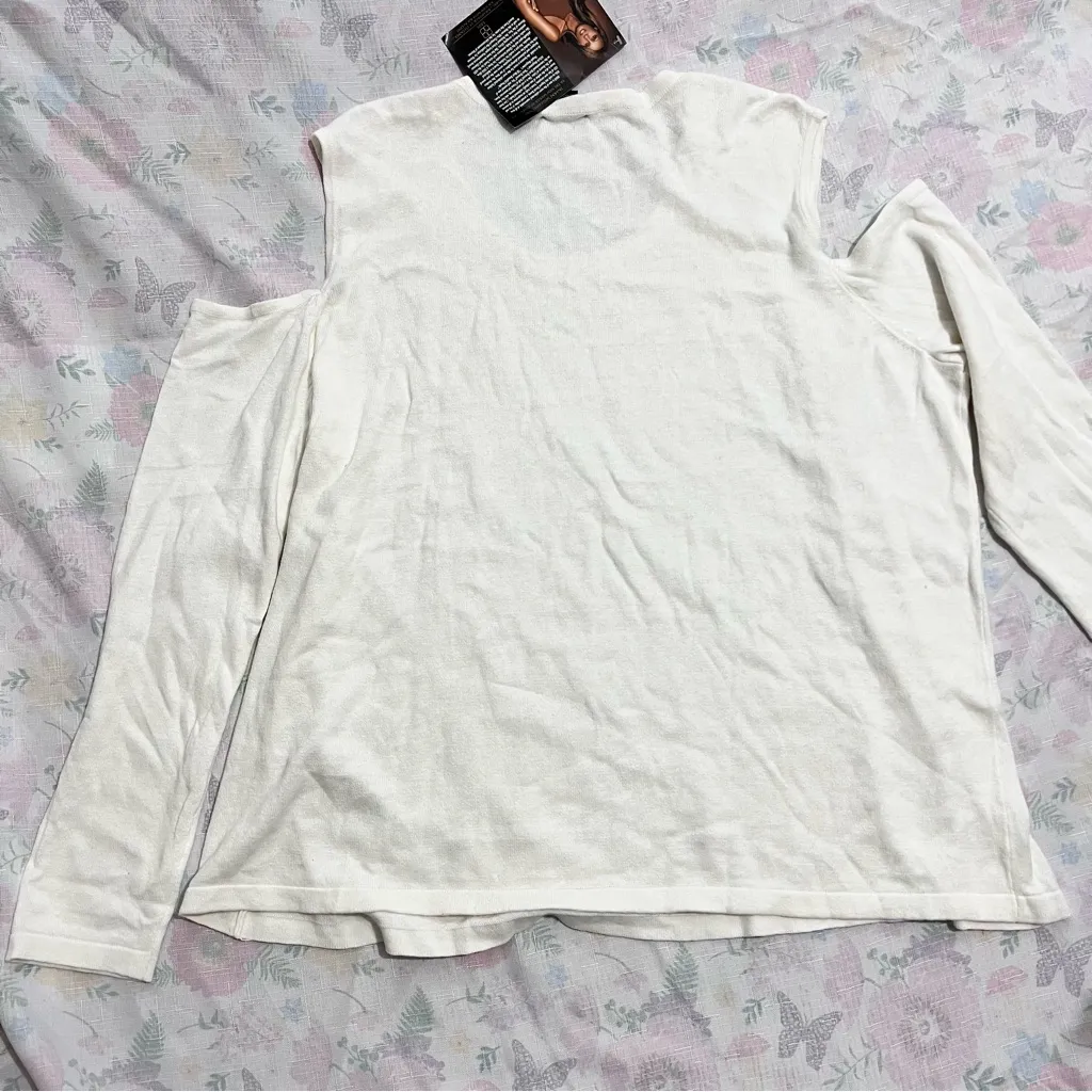 Iman sweater cream color : :Box 0011::A Size 2X - Image 7