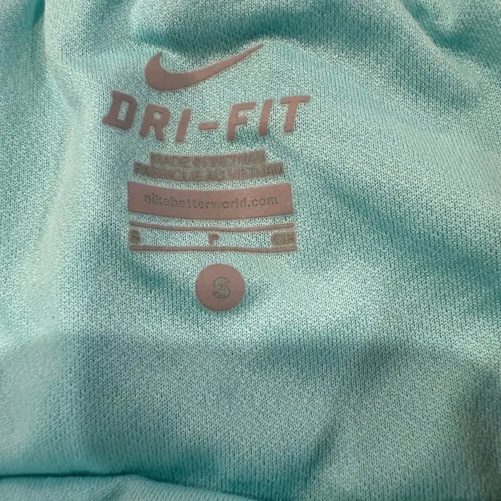 Nike Dri-Fit Tempo Running Shorts Women’s Small Teal Green/Geometric Dot Print - Image 3