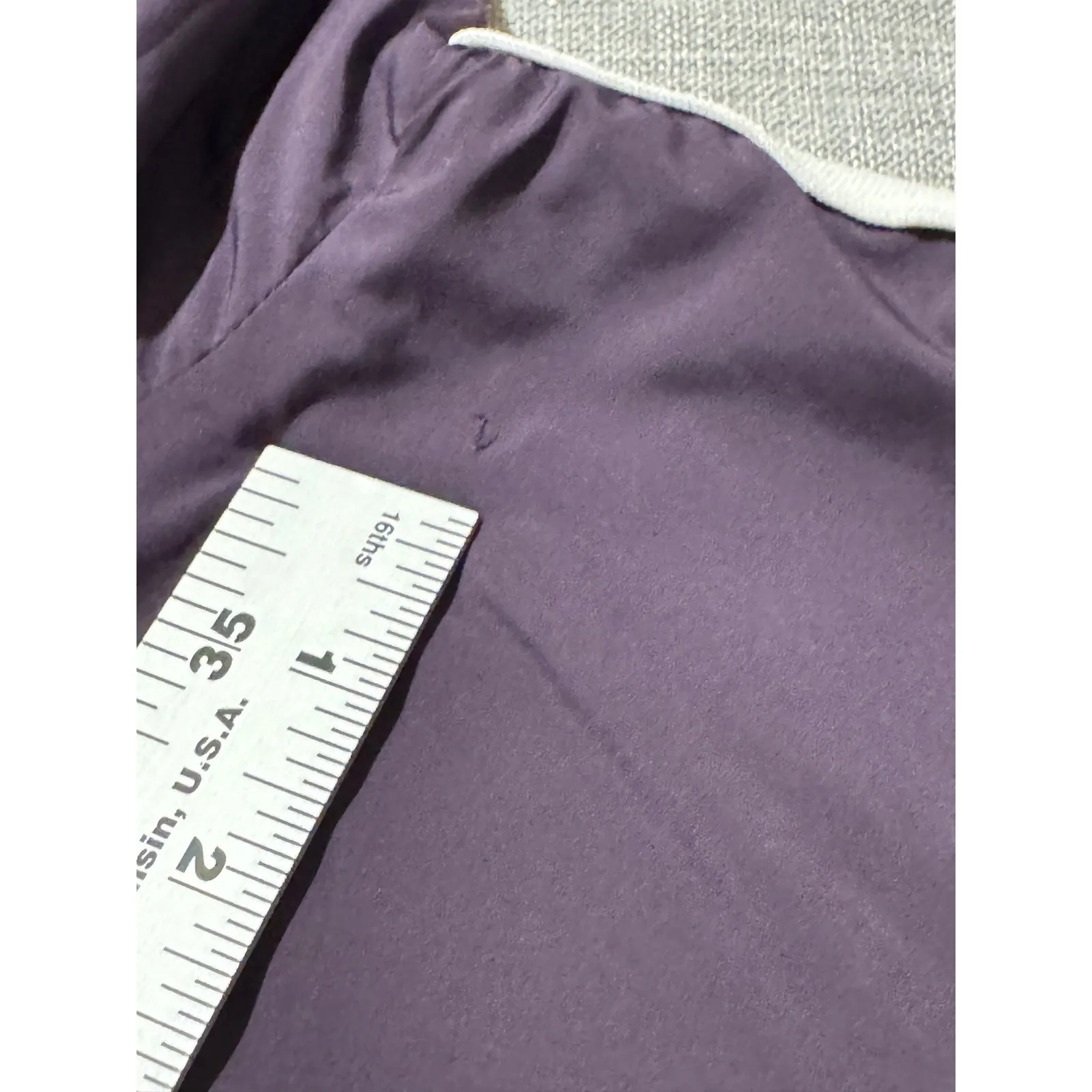 Nike Women Track Jacket Purple White Stripe Full Zip Casual Athleisure Size M - Image 7