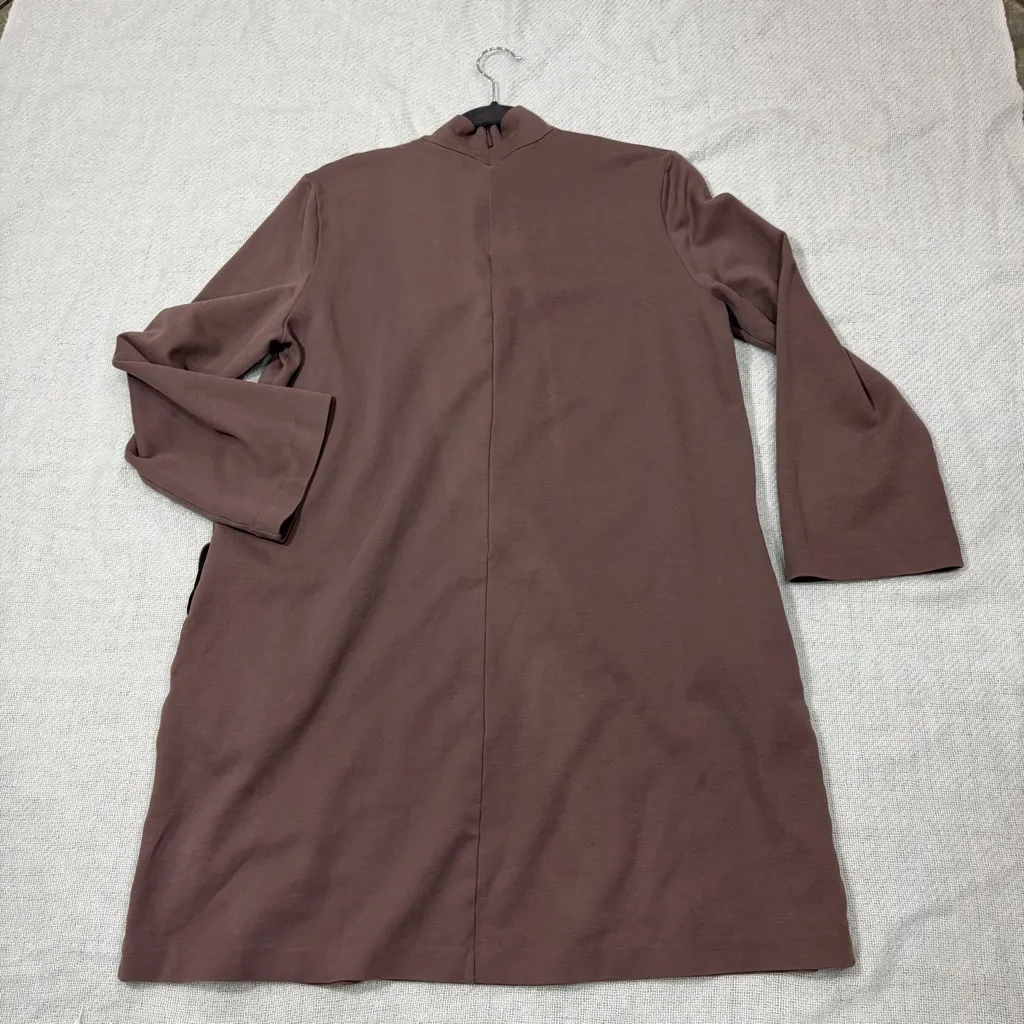 Max Mara Leisure Womens Dress Trento Mock Neck Long Sleeve Mauve PtP 20” - Image 11