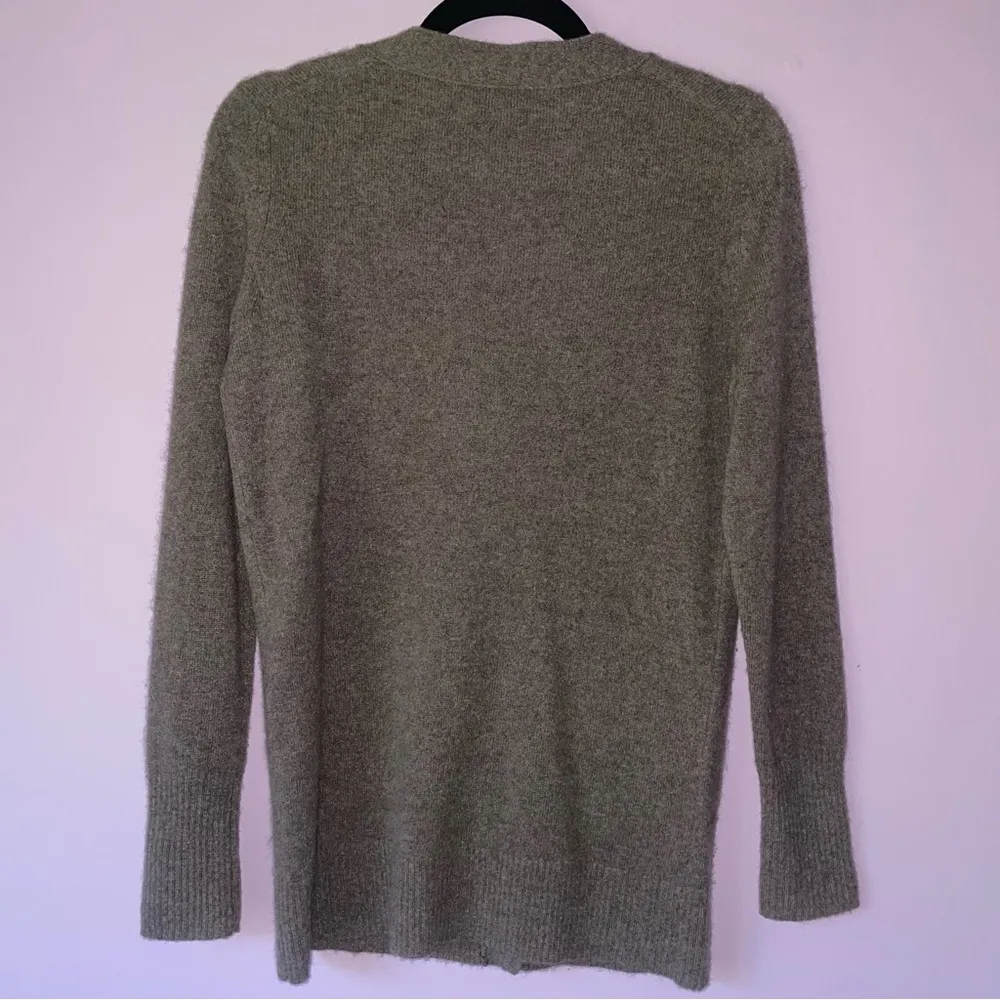 C by Bloomingdale's Brown Cashmere Cardigan Sweater Size M Minimalist Capsule Size M - Image 5