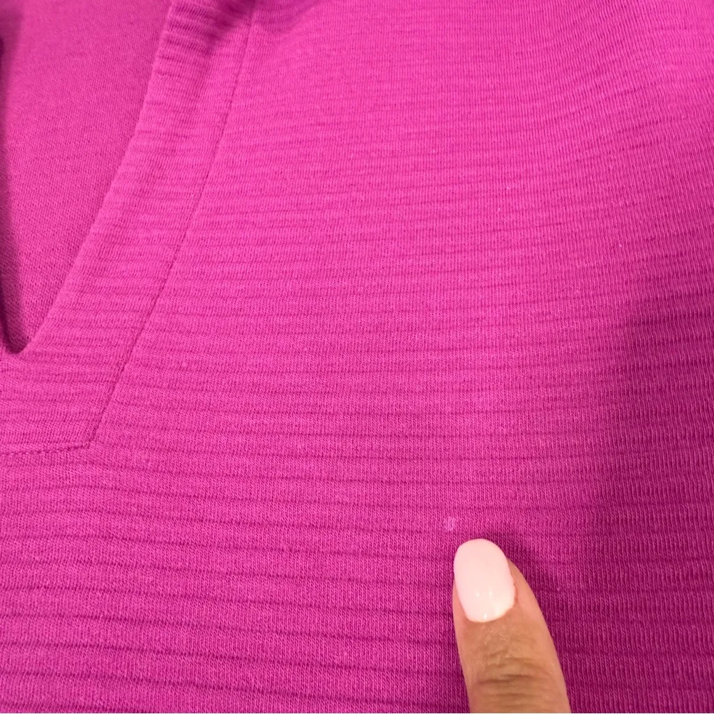 Talbots Ribbed Johnny Collar Sweatshirt In‎ Wild Aster Size Medium - Image 8