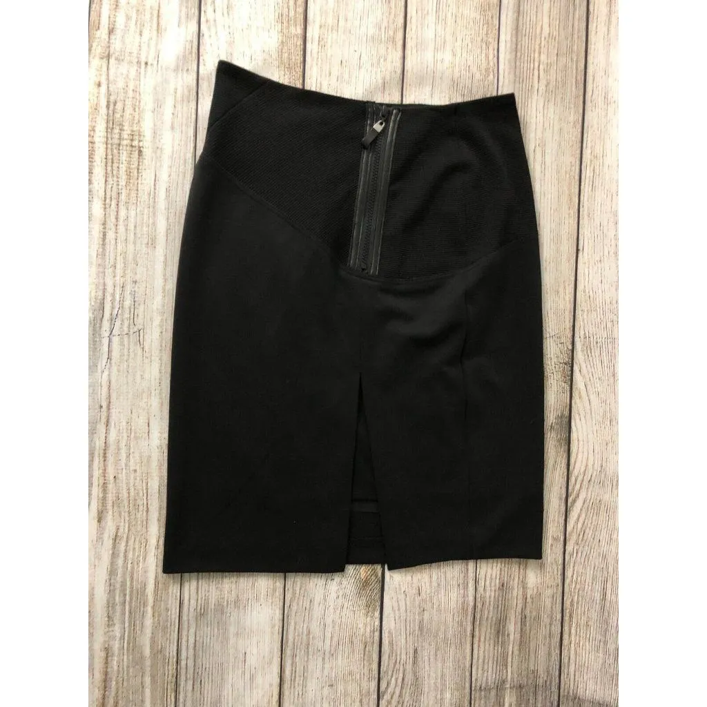 NWT Joseph Ribkoff‎ Skirt size 6 Black Stretch Business Career 24281 Sexy Slit - Image 10