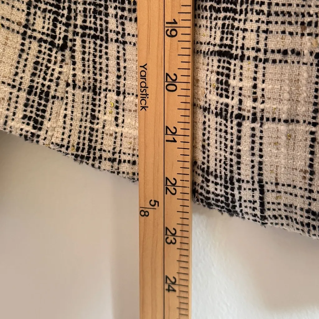 NEW L'AGENCE Brooke Tweed Double-Breasted Cropped Blazer Size 12 Wool NWOT - Image 9