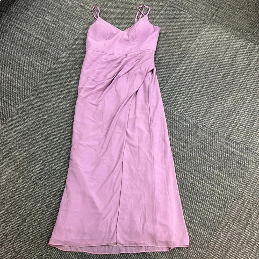 Elegant Azazie  Lavender Spaghetti Strap Dress - Image 8