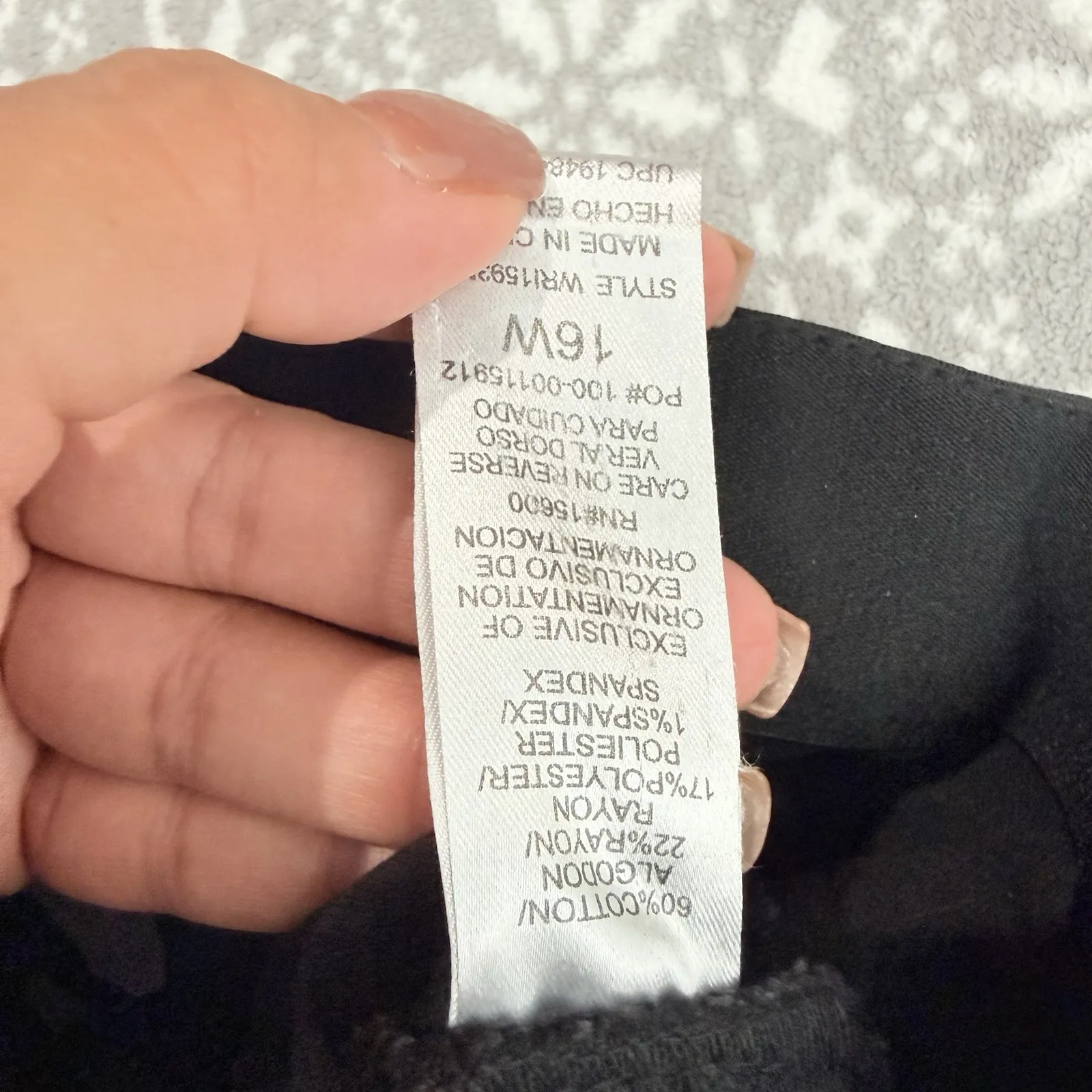 Democracy "Ab"solution Black‎ Denim Plus Ankle Skimmer Jean Size 16W - Image 4