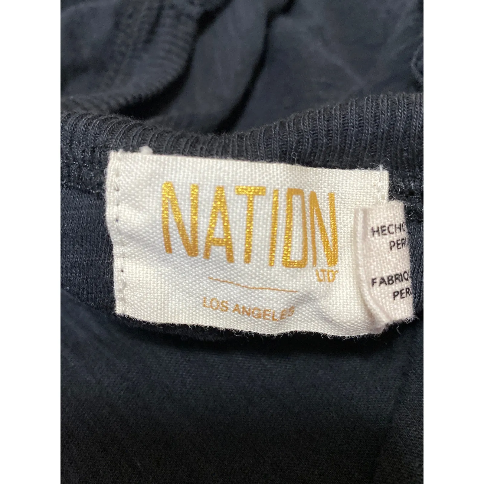 NATION Ltd Women's Black Long Puff Sleeve Tiered Square Neck Blouse Top Size XS - Image 4