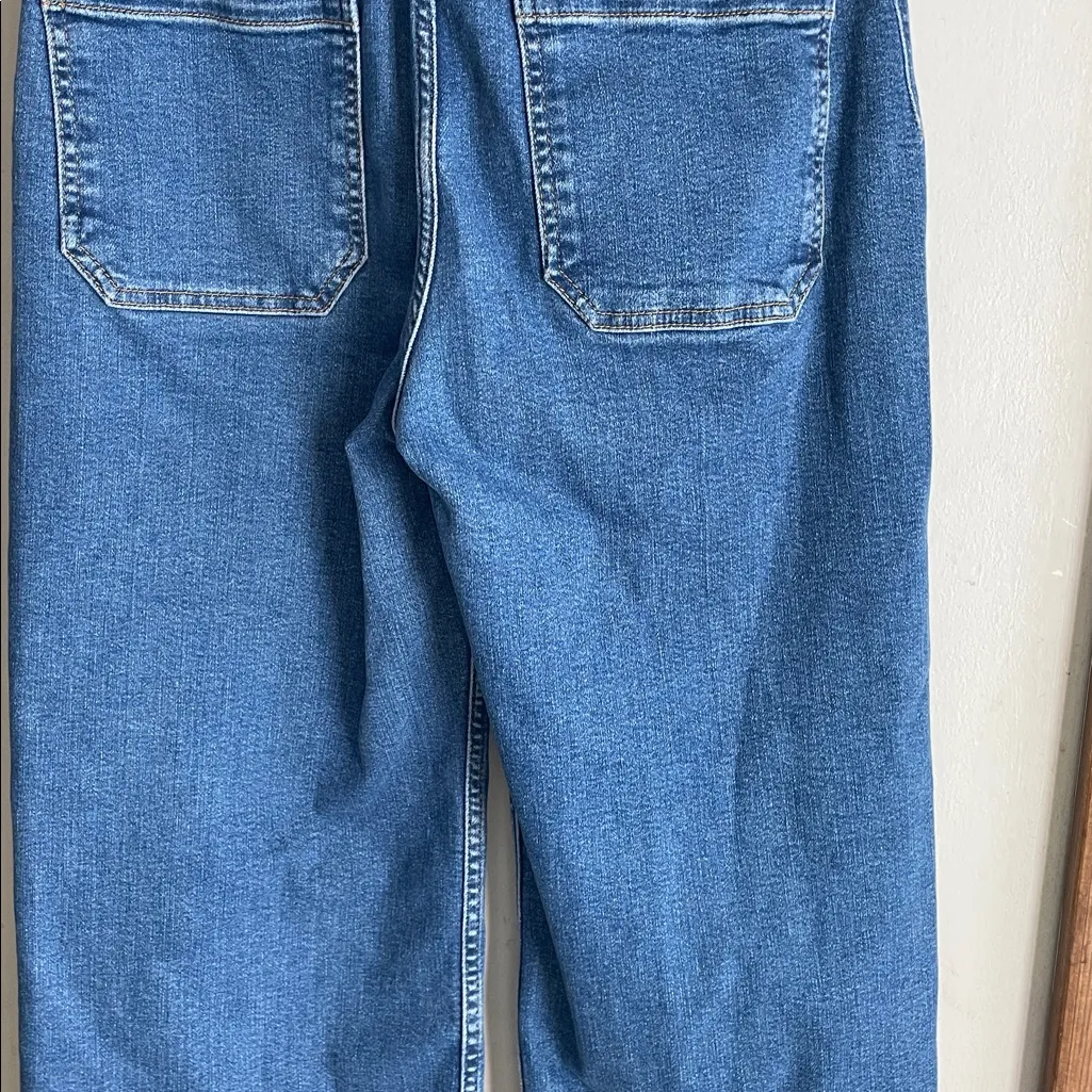 Anthropologie Maeve The Colette Regenerative Cotton Crop Wide-Leg Jeans - Image 10