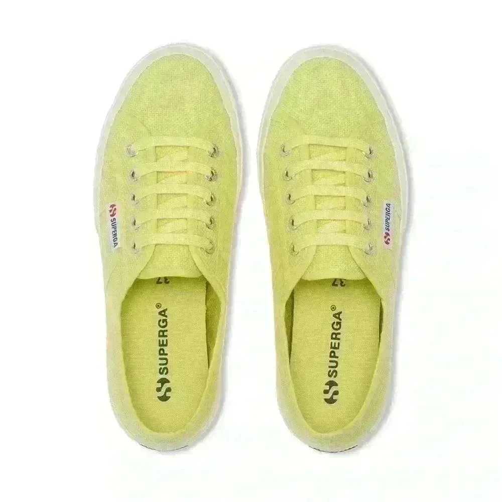 Superga 2750 COTU CLASSIC SUNNY LIME/F AVORIO size 7.5 - Image 4