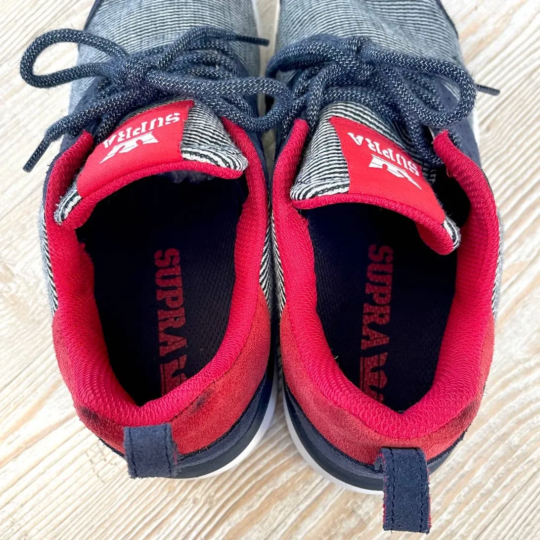 SUPRA Scissor Sneaker | Blue/Red‎ Size 6 Red - Image 6