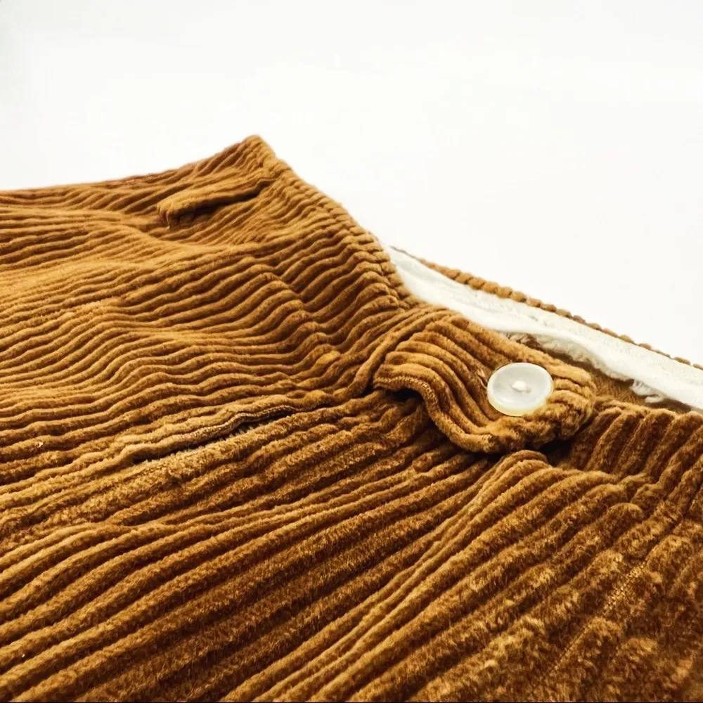 Vintage Corduroy Skirt in Brown | Size XS - Image 9