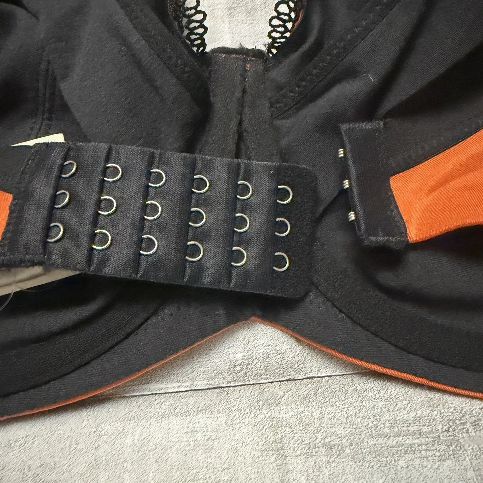 NWT Cake Macaroon Maternity Nursing Bra Underwire Orange Black Lace US 32G Size undefined - Image 6