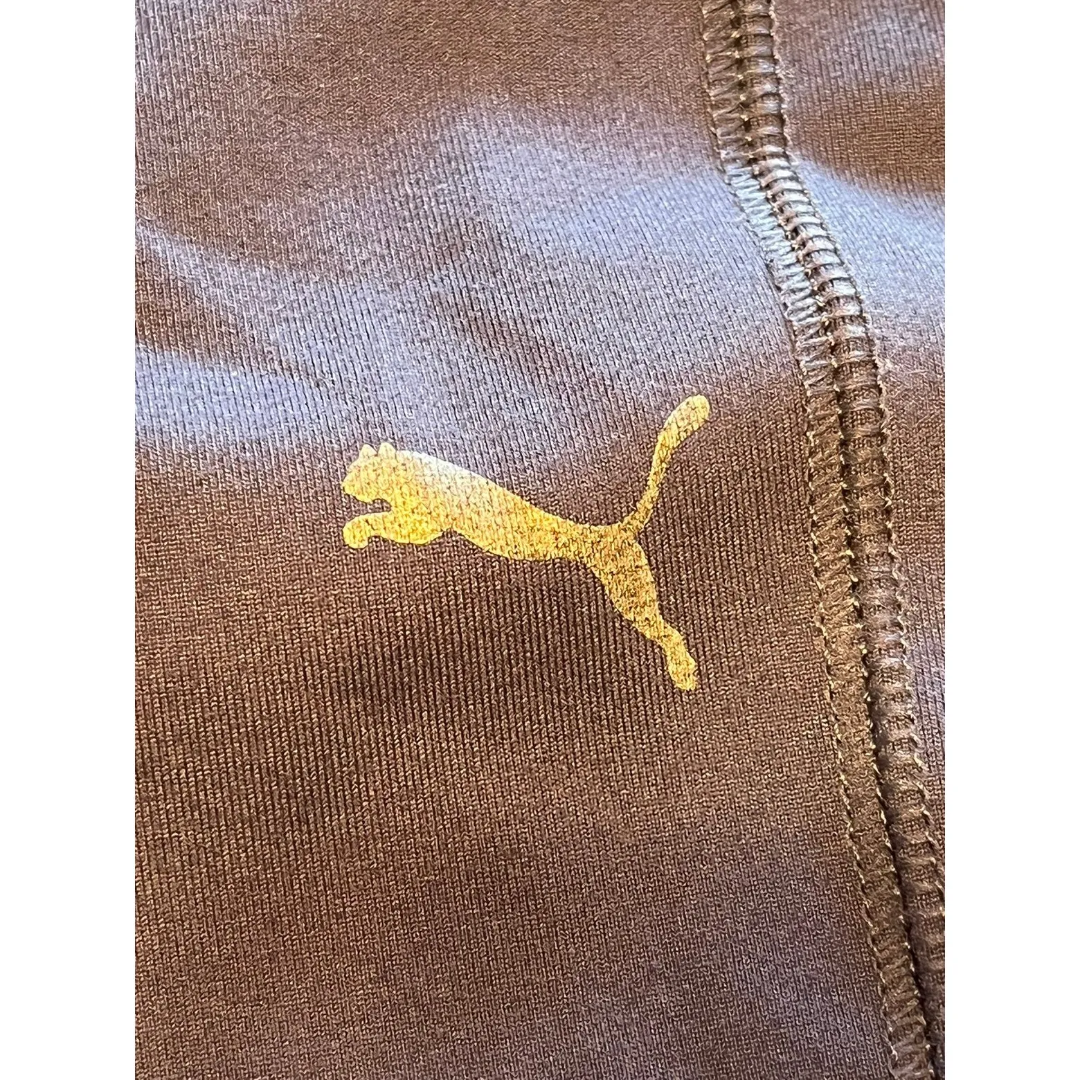 PUMA‎ periwinkle moto style leggings with mesh cut-outs on calves Women's large - Image 6