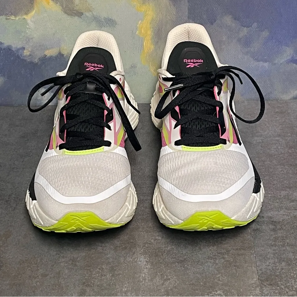 Reebok Floatzig 1 Running Shoes White/Pink/Black Women's Size 9.5 - Image 7